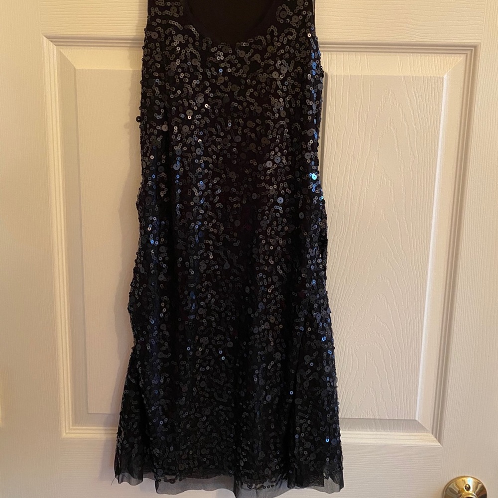 Black sequin mini dress!
